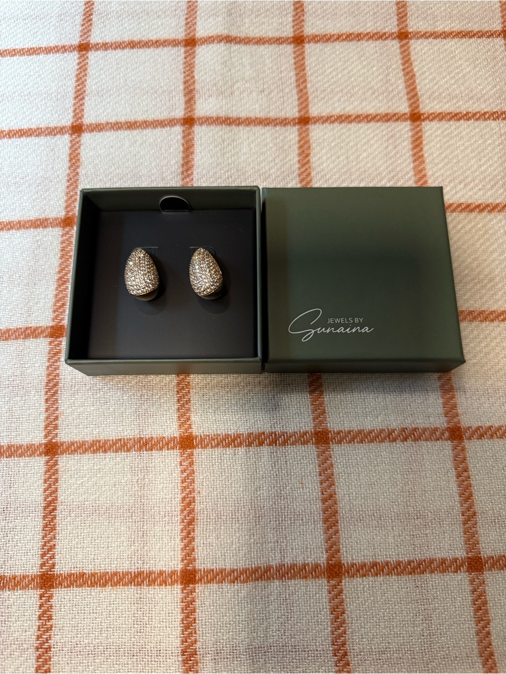 Teardrop Narnia Stud Earrings 14K GoldPlated Micro-Pave Sparkling Cubic Zirconia